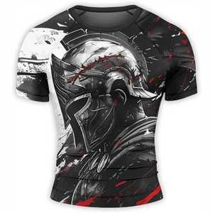 Rashguard MMA respirant personnalisé de qualité supérieure pour hommes, Spandex/Polyester, BJJ, Surf, Plongée, Rashguard Fortleo - Product Image 1