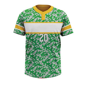 Ensemble de maillot et pantalon de baseball de qualité supérieure, design personnalisé, impression numérique, grande taille, manches courtes, pour équipe de softball - Product Image 3