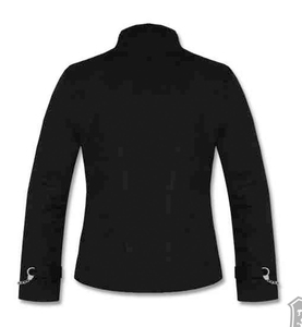 Abrigo largo gótico negro de cuero PU para hombre, disfraz de Halloween - Product Image 3