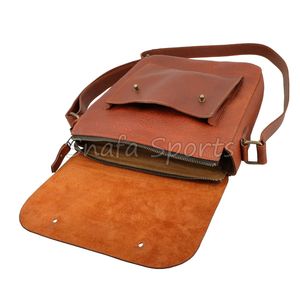 Nouveau sac bandoulière en cuir véritable personnalisé pour hommes et femmes, sac de poitrine léger, imperméable, sportif et décontracté - Product Image 5