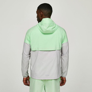 Chaqueta Cortavientos con Capucha y Bloques de Color OEM, Chaqueta Deportiva Ligera de Secado Rápido para Verano y Actividades al Aire Libre - Product Image 3