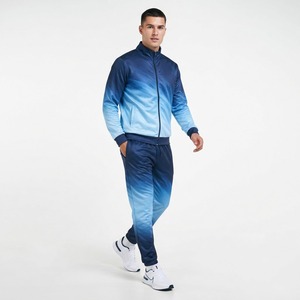 Chándal Deportivo Unisex, Estampado Geométrico, Secado Rápido, Poliéster, para Otoño, con Bolsillos Laterales y Cierre de Cremallera - Product Image 5