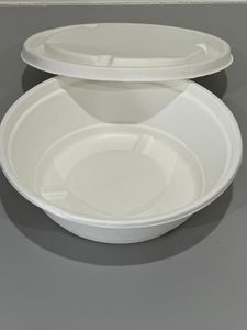 Tapa de bagazo compostable Contenedor de fibra de caña de azúcar ecológico para alimentos fríos y calientes, ORG seguro para microondas resistente a fugas - Product Image 3