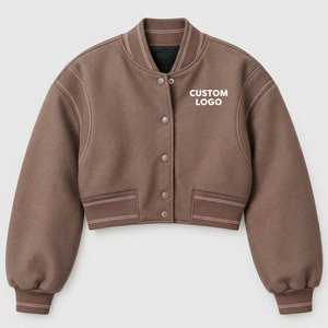Chaqueta Corta Oversize Vintage Lavada con Efecto Ácido, Manga Larga, Estilo Urbano Otoñal, Ropa Casual de Moda - Product Image 6