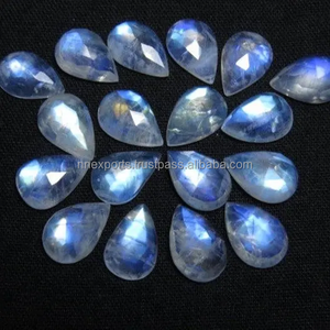 Pierre de lune arc-en-ciel naturelle facettée en forme de poire 3x5mm, qualité AAA, pierre précieuse chatoyante pour bijoux à prix abordable - Product Image 3