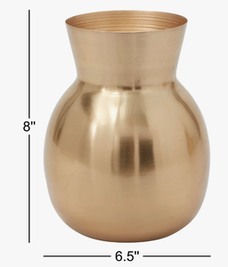 Nouveau vase en métal fait main avec un design luxueux pour la décoration commerciale, finition dorée polie, forme et taille personnalisées - Product Image 5