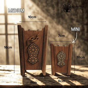 Quemador de incienso de madera natural hecho a mano para uso doméstico en interiores, quemador de incienso Madhkan de madera aromática. - Product Image 1