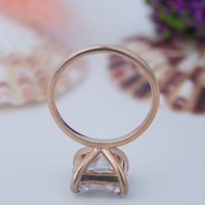 Ensemble de bagues de fiançailles en argent sterling 925 avec moissanite taille princesse, bijoux fins tendance en gros pour alliances certifiées - Product Image 5