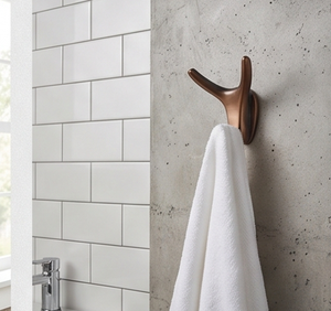 Modern Wall Mounted Metal <b>Hook</b> Bronze Finish Clothing Storage Design For Bathroom Kitchen And Home Organization - Product Image 2