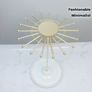 360 Degree Rotating Jewelry Stand Multi Arm Display Rack High Capacity Necklace Holder Stable Base <b>Tangle</b> Free Storage Solution - Product Image 3