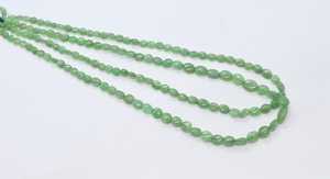 Perles ovales unies ombrées en tsavorite naturelle, 16 pouces, perles ovales lisses en tsavorite, 4x6 à 5x7 mm, perles en tsavorite de haute qualité - Product Image 4