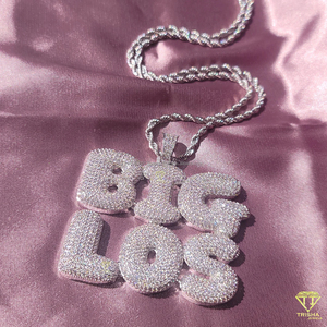 " Big Los " Hip Hop Pendant Necklace <b>Iced</b> Out Moissanite Diamond Statement Jewelry <b>Chain</b> - Product Image 4