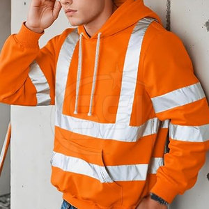 Sudadera de Seguridad Impermeable de Grado Profesional ANSI Clase 2 para Equipos Industriales, Ropa de Trabajo de Alta Visibilidad para Trabajos Exiguos - Product Image 3