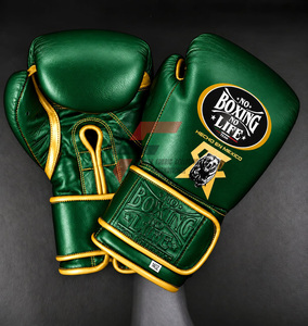 Personnalisez vos propres gants de boxe Factory Design No Boxing No Life, qualité supérieure, cuir véritable, gants de boxe Sanda pour arts martiaux. - Product Image 6