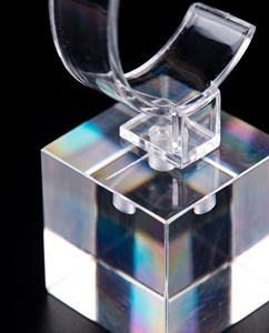 Custom Clear <b>Acrylic</b> Modern for Watch Display <b>Block</b> Elegant Wristwatch Stand for Retail Exhibitions & Personal Collections - Product Image 2