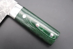 Custom Handmade Ambidextrous Chef Cleaver Damascus Steel Micarta Handle Leather Sheath Dishwasher Safe Extra <b>Sharp</b> Modern Design - Product Image 2