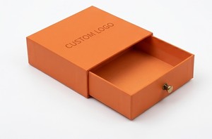 Custom logo <b>Gift</b> Sliding <b>Box</b> UV Kraft Paper Slide Packaging Drawer Boxes - Product Image 1