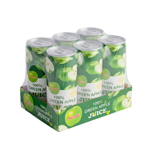 Jugo de Frutas y Verduras OEM/ODM, Lata Delgada de 330 ml, Jugo de Manzana Verde 100% NFC, Bebida de Jugo de Frutas de Marca Privada - Product Image 6