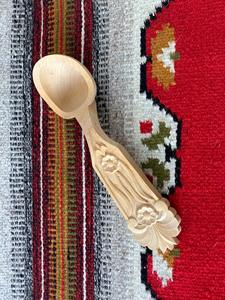 Cuillère à thé en bois durable, cuillère doseuse à café et sucre faite à la main, ustensile de cuisine naturel - Product Image 2