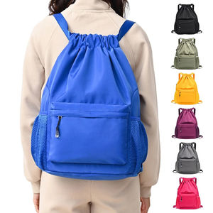 Women Drawstring <b>Backpack</b> Waterproof Drawstring Gym Bag for <b>Men</b> <b>Small</b> for Basketball Pull String Camping Sport Bag - Product Image 2