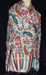 Bufandas de Pashmina con Diseño Paisley Casual, Hechas de Seda Viscosa para la Temporada de Primavera, Bufandas Largas de Seda para Otoño - Product Image 3