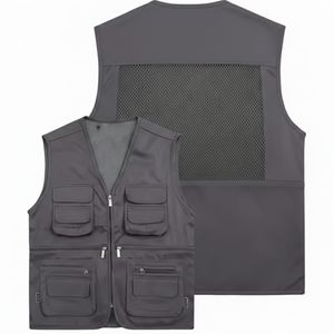 Chaleco de Trabajo para Hombre de Alta Calidad, Casual, con Múltiples Bolsillos, de Secado Rápido, Resistente al Viento, para Exteriores, con Servicio OEM - Product Image 1