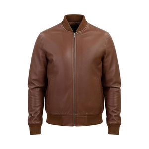 Unique Design Washable Men Leather Bomber <b>Jacket</b> Waterproof Breathable Men Winter <b>Jacket</b> For Sale - Product Image 1