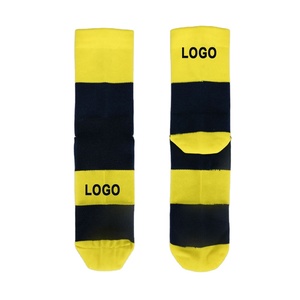 Chaussettes de sport de compression longues en polyester pour hommes et jeunes, écologiques, respirantes, fines, pour le yoga, le cyclisme, chaussettes de bas - Product Image 2