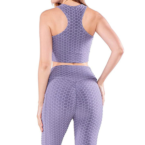 Ensemble de yoga 2 pièces pour femme, sans manches, grande taille, respirant, léger, uni, décontracté, avec impression personnalisée de haute qualité professionnelle - Product Image 5