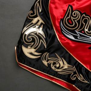 กางเกงมวยไทยสั่งทำพิเศษ ผู้ผลิต OEM กางเกงขาสั้นเอวสูงผ้าซาติน ขายส่งจำนวนมาก - Product Image 2