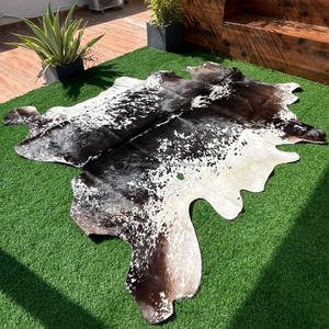 Nouvelle tendance tapis en cuir de fourrure de vachette tapis Offre Spéciale pour salon grande surface traditionnel 100% fourrure de vachette à la main - Product Image 4