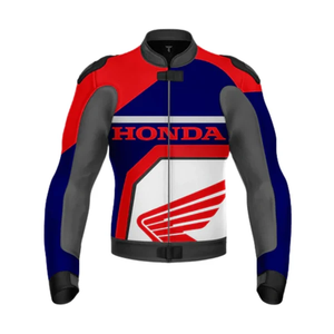 Veste de course pour moto en cuir de vache véritable Zonda pour homme/Chaqueta, équipement de protection CE niveau 2 avec bosse dorsale - Product Image 1