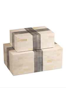 Caja de Joyería Artesanal con Incrustaciones de Hueso, Caja de Almacenamiento de Hueso Tallada a Mano, Caja de Regalo Decorativa de Hueso, Decoración para el Hogar - Product Image 4