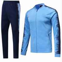 Ensemble de survêtement pour homme, veste zippée intégrale et pantalon de jogging, dégradé violet-orange, sportif, séchage rapide, polyester, vêtements d'automne