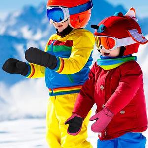 Mitaines de ski de haute qualité, bon marché, imperméables, coupe-vent, respirantes, légères, chaudes, pour l'hiver, en polyester et cuir - Product Image 2