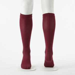 <b>Men</b> Scrub <b>Socks</b> Premium 200 GSM Combed Cotton Polyester Spandex Burgundy Breathable Moisture Wicking Custom Logo Embroidery - Product Image 1
