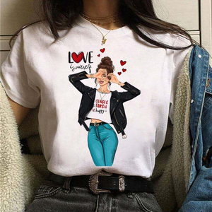 Camisetas Coreanas Vintage Personalizadas para Mujer, al por Mayor, 100% Algodón, Cuello Alto, Corte Regular, Jersey, Estampado con Botones, Ecológicas, OEM - Product Image 4