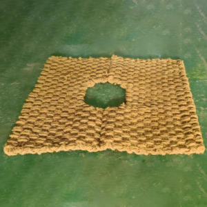 Eco-friendly <b>gardening</b> product woven mulch weed control <b>mat</b> coir ring <b>mats</b> for plant protection - Product Image 3