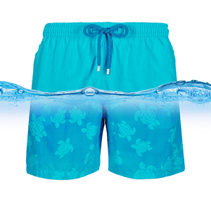 Factory Supply <b>Women</b> Quick Dry Printed Heat-Transfer Printing Polyester <b>Swim</b> Trunks Custom Logo Drawstring Closure High <b>Shorts</b> - Product Image 6