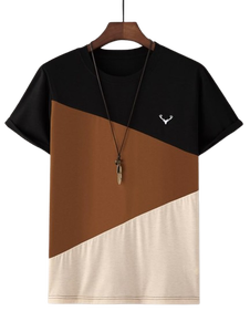 เสื้อยืดคอกลมแขนสั้นผ้าฝ้ายสำหรับผู้ชาย แบบเรียบ สำหรับพิมพ์โลโก้แบบกำหนดเอง พร้อมพิมพ์ซิลค์สกรีน น้ำหนัก 180 กรัม - Product Image 6
