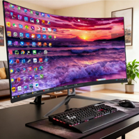 Monitor de Juegos de ordenador OEM/ODM plano LED sin marco PC curvado 180/240Hz venta al por mayor Gaming Borderless Factory 24/27/32 pulgadas
