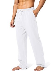 Elastic Cuff <b>Men's</b> Mid Waist Eco-Friendly Waterproof Fleece <b>Jogger</b> Pants with <b>Zip</b> <b>Pocket</b> Casual Sweatpants - Product Image 1
