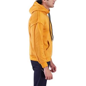 Sweat-shirts à capuche pour hommes de haute qualité 100% polyester polaire avec cordon de serrage et poche avant, poignets côtelés, couleur unie - Product Image 2