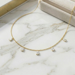 Collier avec pendentif en diamant taille poire serti de griffes, 0,95 CTW - Product Image 2