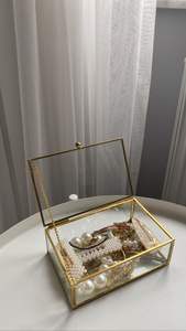 Caja de Joyería de Lujo con Incrustaciones de Madreperla, Marco de Latón y Diseño de Mariposa, Caja Decorativa para Guardar Objetos Pequeños, PN ARTWARE PNA-14 - Product Image 5