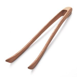 Pince de cuisine multi-usage en bois de hêtre personnalisée pour pain plat, ustensile de service alimentaire, pince de cuisson BBQ à bon prix - Product Image 5