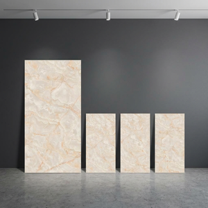 Carreaux de porcelaine brillants effet pierre de luxe, résistants aux acides, en onyx turc 800x1600mm, épaisseur 10mm, pour espaces intérieurs haut de gamme - Product Image 1