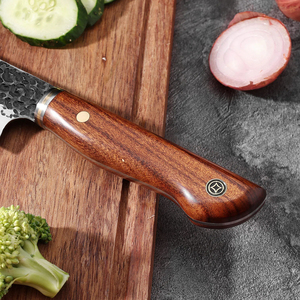 Premium Damascus Steel Chef <b>Knife</b> 8-9.9 Inch Hand Forged Wooden Handle Hammered Finish Right Hand Kitchen Cutting Tool - Product Image 3