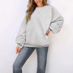 Custom Logo Embroidered Winter Crop <b>Top</b> Sports Sweatshirts Oversize Knitted Cotton Long Sleeve Shrug Women <b>Layering</b> Open-Front - Product Image 4
