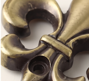 Antique Bronze Fleur De Lis Design Wall Metal <b>Hook</b> Durable Elegant Finished For Clothing Display - Product Image 2